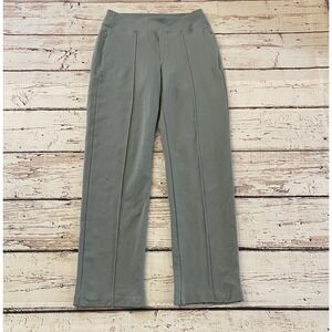 Athleta Eastbound Straight Pant Minimalistic Grey Sage Green Size 6 Women's